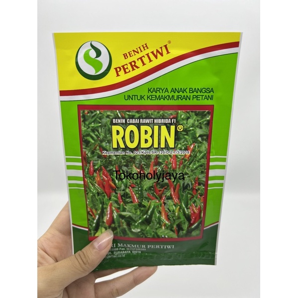 Benih cabai rawit merah cabai rawit hijau ROBIN F1 10 gram cabe rawit robin F1 pertiwi