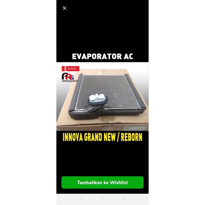 evap koil ac inov areborn innova rebon ribon evaporator inova reborn