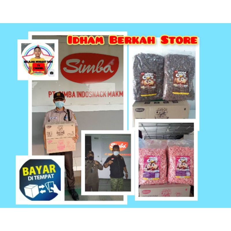 

Simba Choco Crunch / Choco Chips asli bukan kwkw 1 Dus isi 2 kg