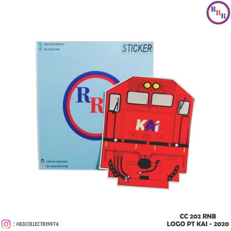 

Stiker Kereta - CC 202 RNB LOGO PT KAI 2020