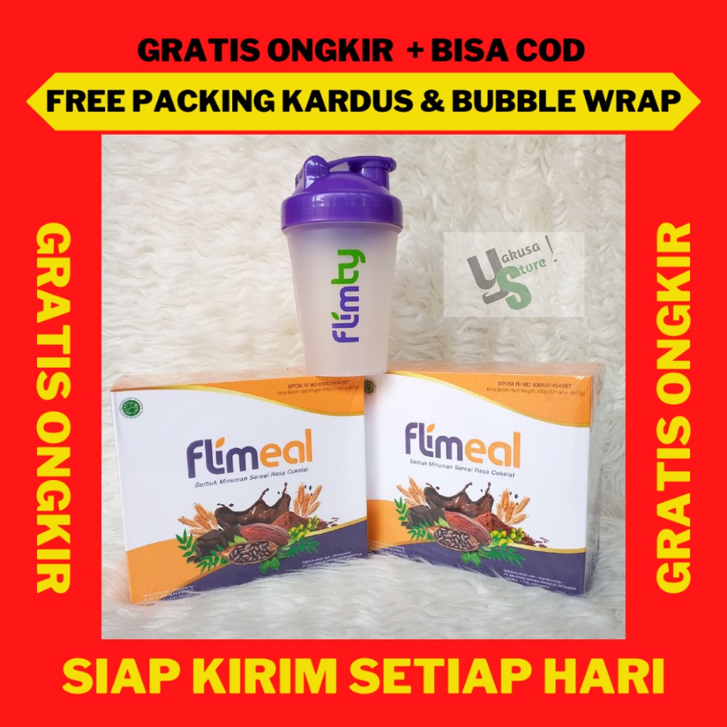 

GRATIS BOTOL, Flimeal By Flimty Minuman Sereal Rasa Coklat Pengganti Makan Halal BPOM FREE Ongkir, Flimeal 2 Box FREE Botol Shaker, Flimeal Meal Replacement Shake, Minuman Sereal Pengganti Nasi untuk Diet Flimeal di Surabaya