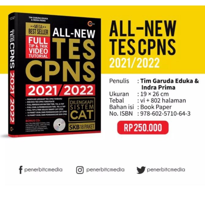 

Buku All-New Tes Cpns 2021/2022