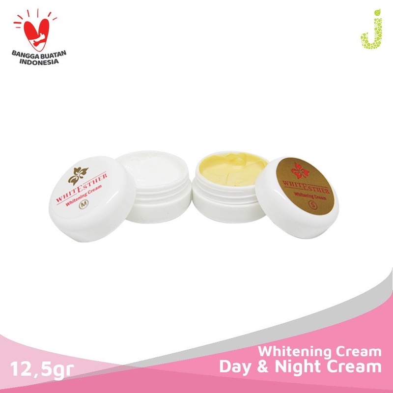 Grosir whitesther whitening cream day cream dan night cream