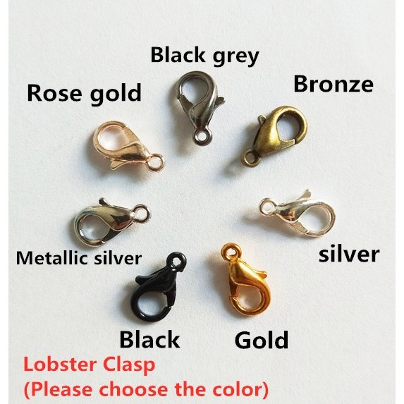 40Pcs Kait Lobster Clasp Atau 200Pcs Cincin Terbuka 7 Warna Untuk Membuat Perhiasan Kalung Gelang