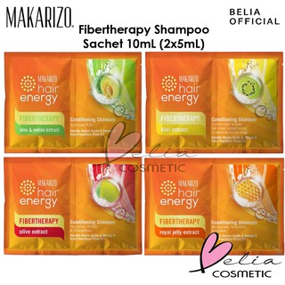 Image of ❤ BELIA ❤ MAKARIZO Hair Energy Shampoo Sachet 10mL (2x5mL) | Fibertherapy Shampo Sampo
