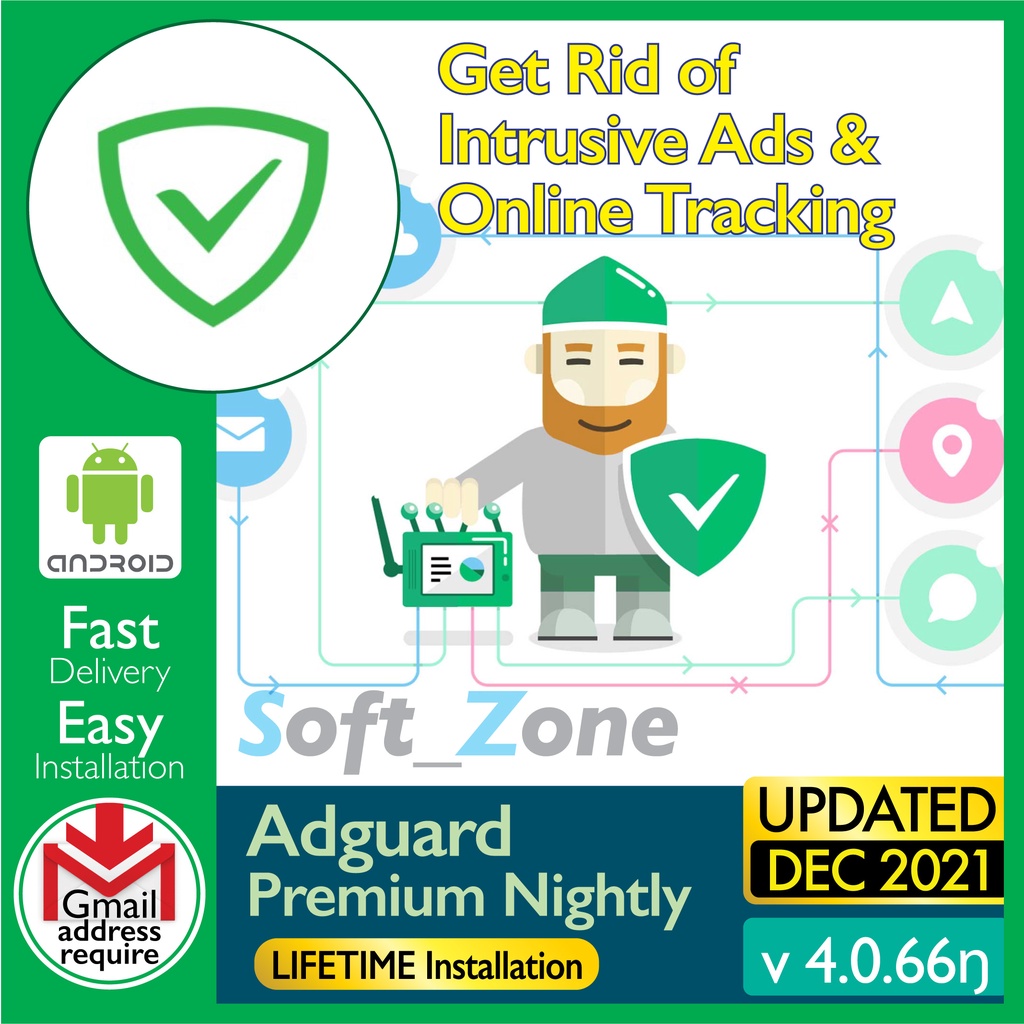 

Adgrd Prmm v4.0.66 - Gt Rd f Intrsv Ads & Onln Trckng [SmrtPhn - Andrd] - Dgtl Dwnld