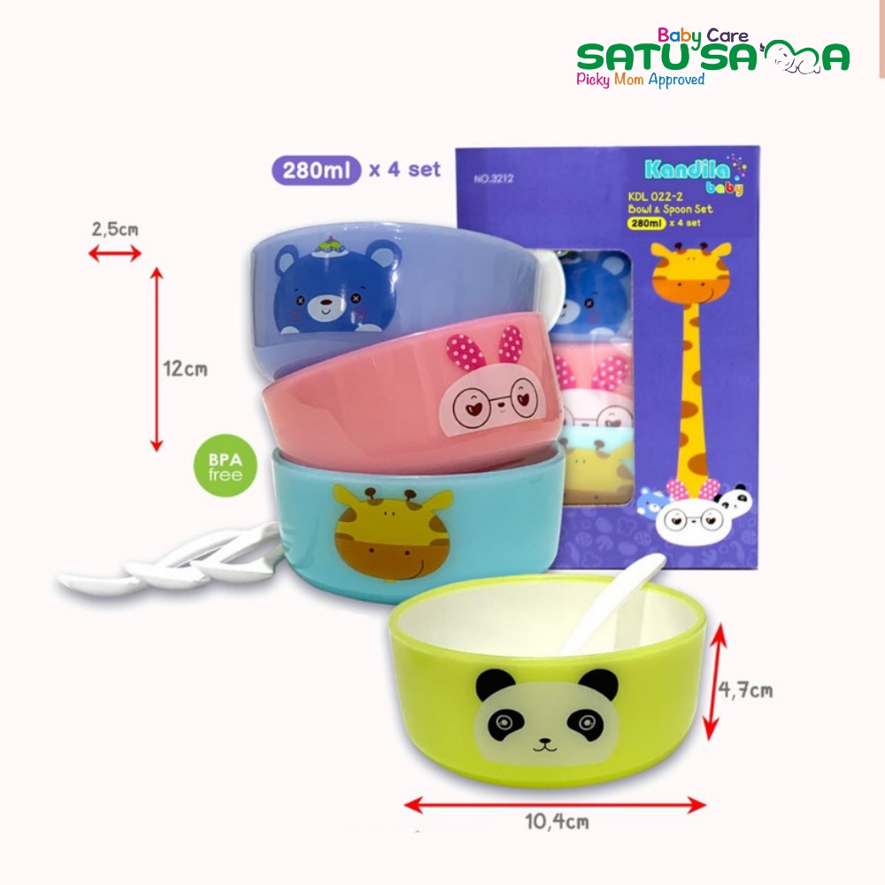KANDILA BOWL & SPOON SET KDL 022-2 280ML