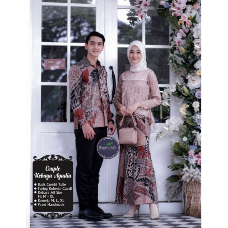 COUPLE SARIMBIT KEBAYA RNB DUYUNG BROKAT TILE MUTIARA PAYET DIJUAL TERPISAH MAURA COUPLE SANIA RUFLE