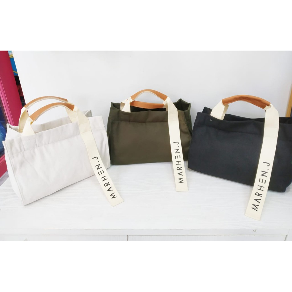 Tas Selempang Marhen J Polos Tenteng Wanita Murah Kekinian Terbaru