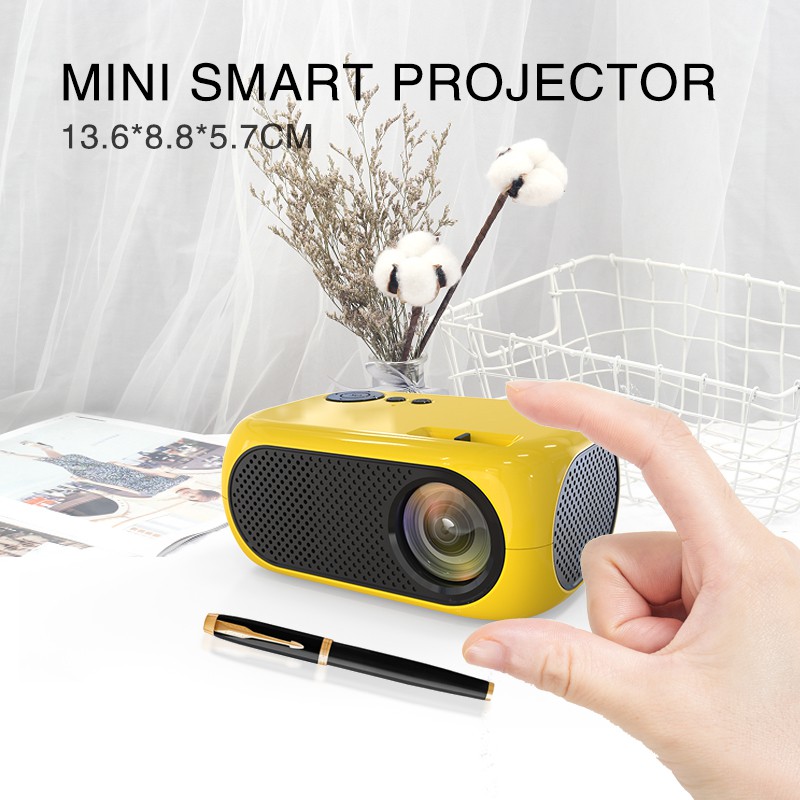 Projector Mini M24 Portable 1080P 1200 Lumens Proyektor Beamer 3D