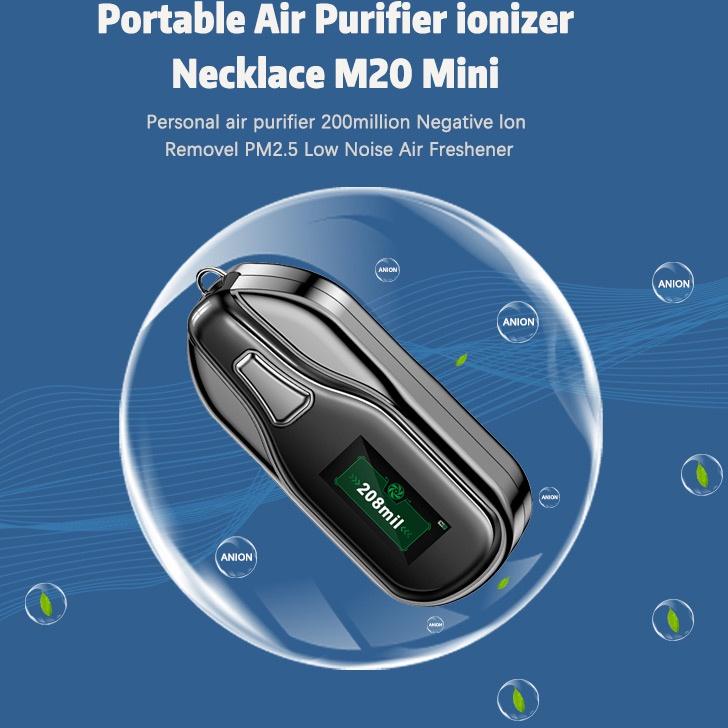 Bagus Banget.. JAMAY Air Purifier M20 Air Mask 200million Negative Ion Screen Display Air Purifier i