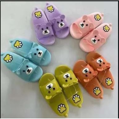 NEW SANDAL SLOP WANITA MOTIF BERUANG - SANDAL WANITA - SANDAL SLOP BERUANG TERLARIS