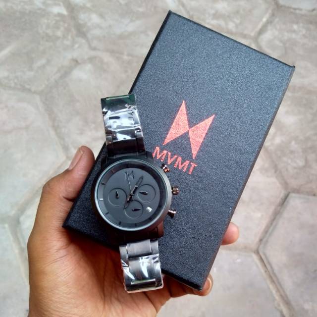 Jam tangan pria mvmt black casual exclusive