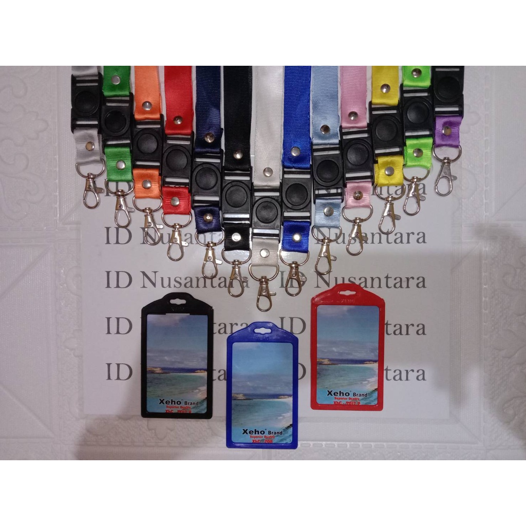 

Paket Tali 2cm Stofer + Casing ID Card Plastik Xeho