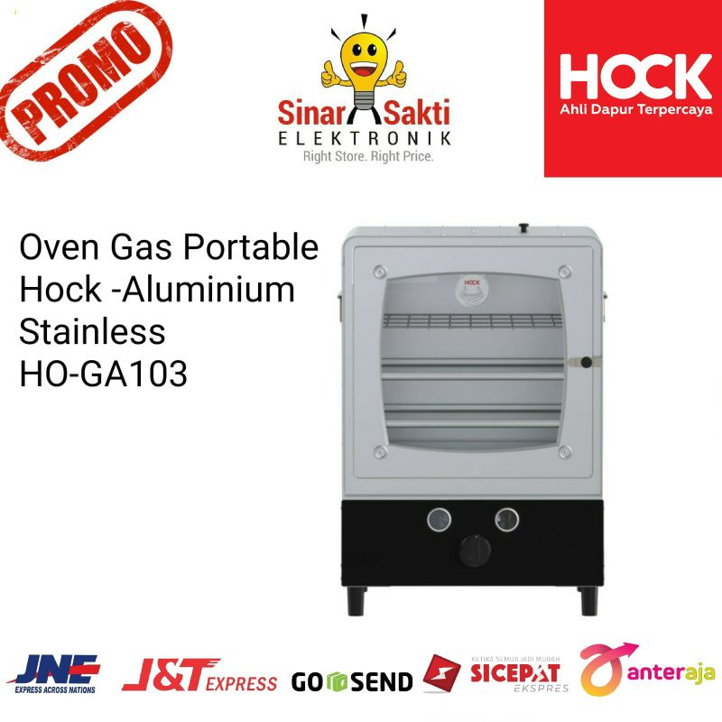 Oven Gas Portable Hock Atas Kompor Aluminium Stainless Steel Garansi Resmi Malang