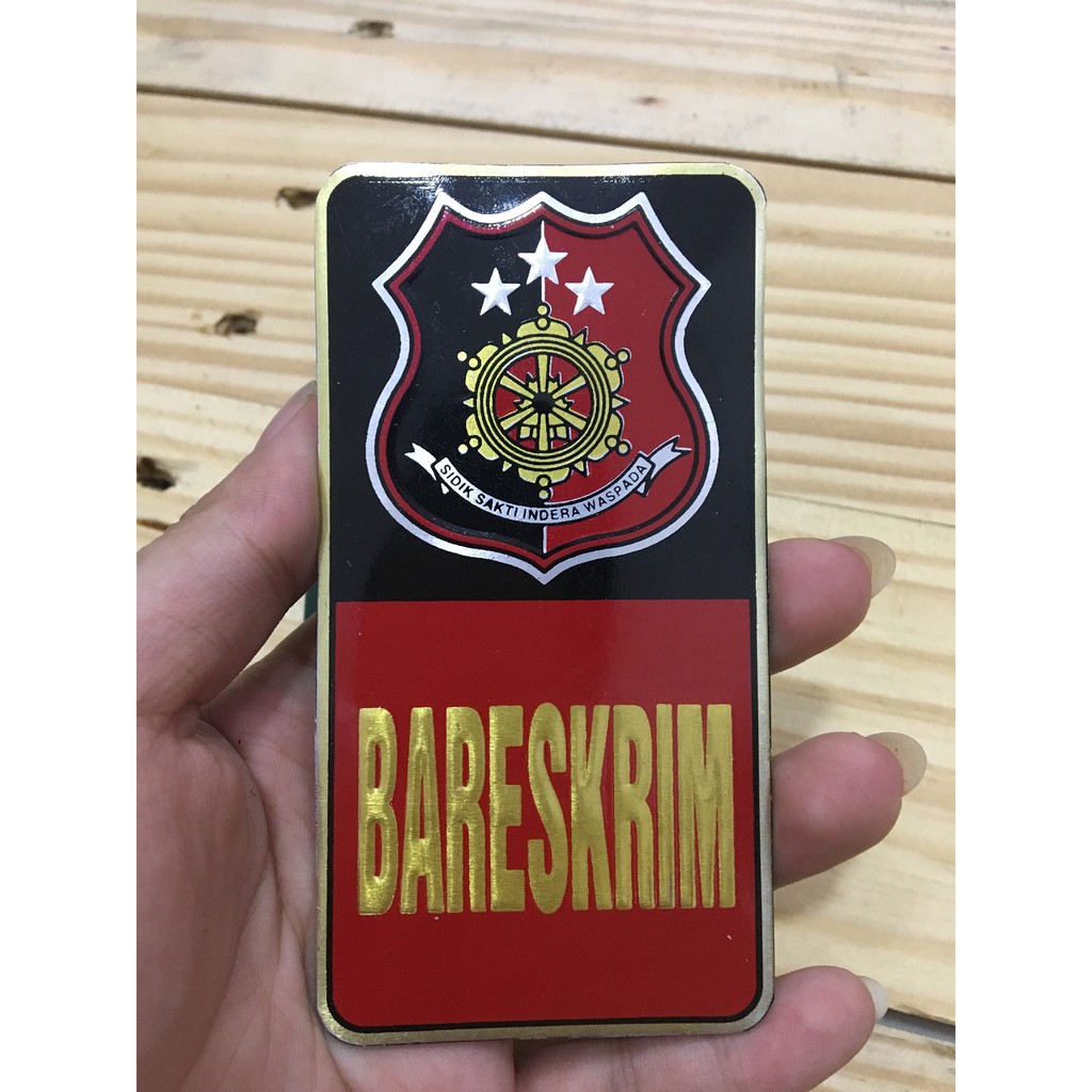 Sticker Bareskrim - Sticker Plat Bareskrim - Stiker Bareskrim