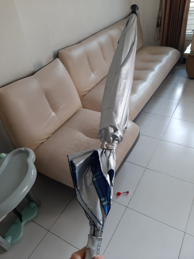 Bisa Cod Payung Jumbo Atau Payung Golf Silver 2x 8 Jari (16 Jari)