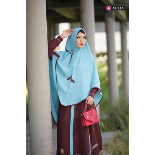 GAMIS AULIA TERBARU KANAYA CHOCOLATE ICE BLUE