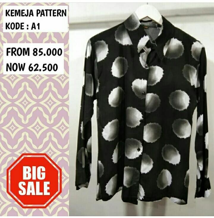 Diskon Bswart Batik Hrb026 Kenongo Hem Pendek Padi Pekalongan M L Xl Batik Pria Murah Modern Grosir