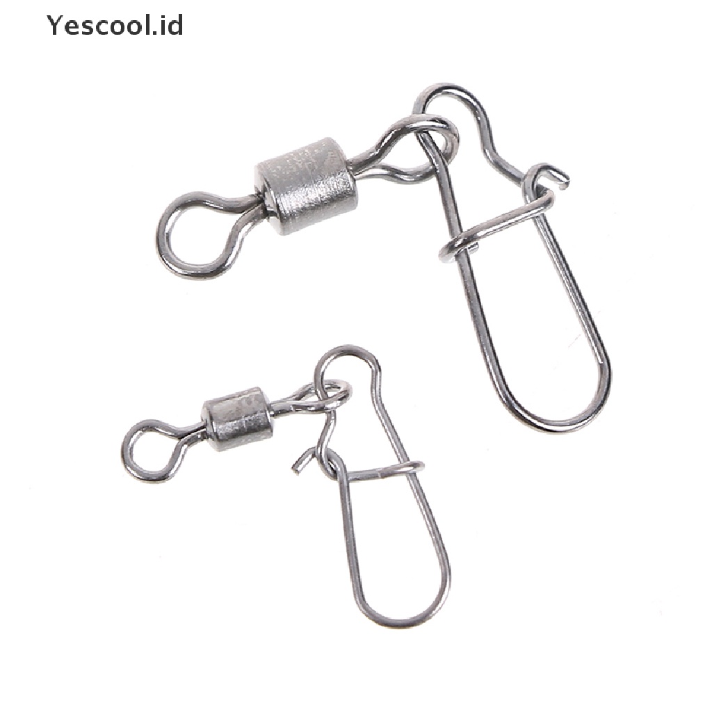 (Yescool) 200pcs Kili-Kili Pancing Bahan Stainless Steel