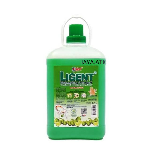 SABUN CUCI PIRING LIGENT 3,7 LITER ANTI KUMAN BAKTERI LIGENT CUCI PIRING JERIGEN 3700 ML DISHWASHING