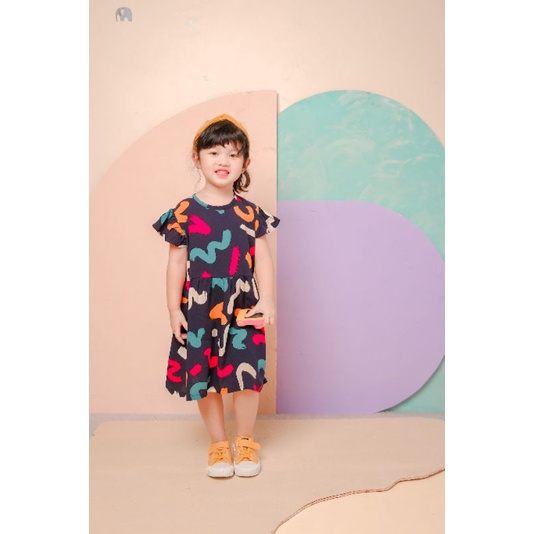 Dress anak rayon/Daster Rayon Anak Emily 1-6 tahun