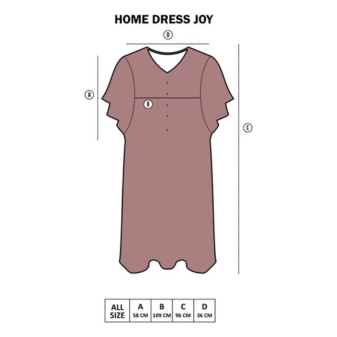 DYSEE - JOY MOTIF / Sleepwear Kancing / Busui Friendly