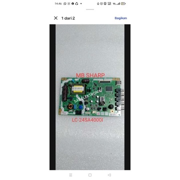 MB MOTHERBOARD MAINBOARD MESIN TV LED SHARP 24 LC-24SA4000I LC-24SA40001 LC 24SA4000 I LC24SA4000I L