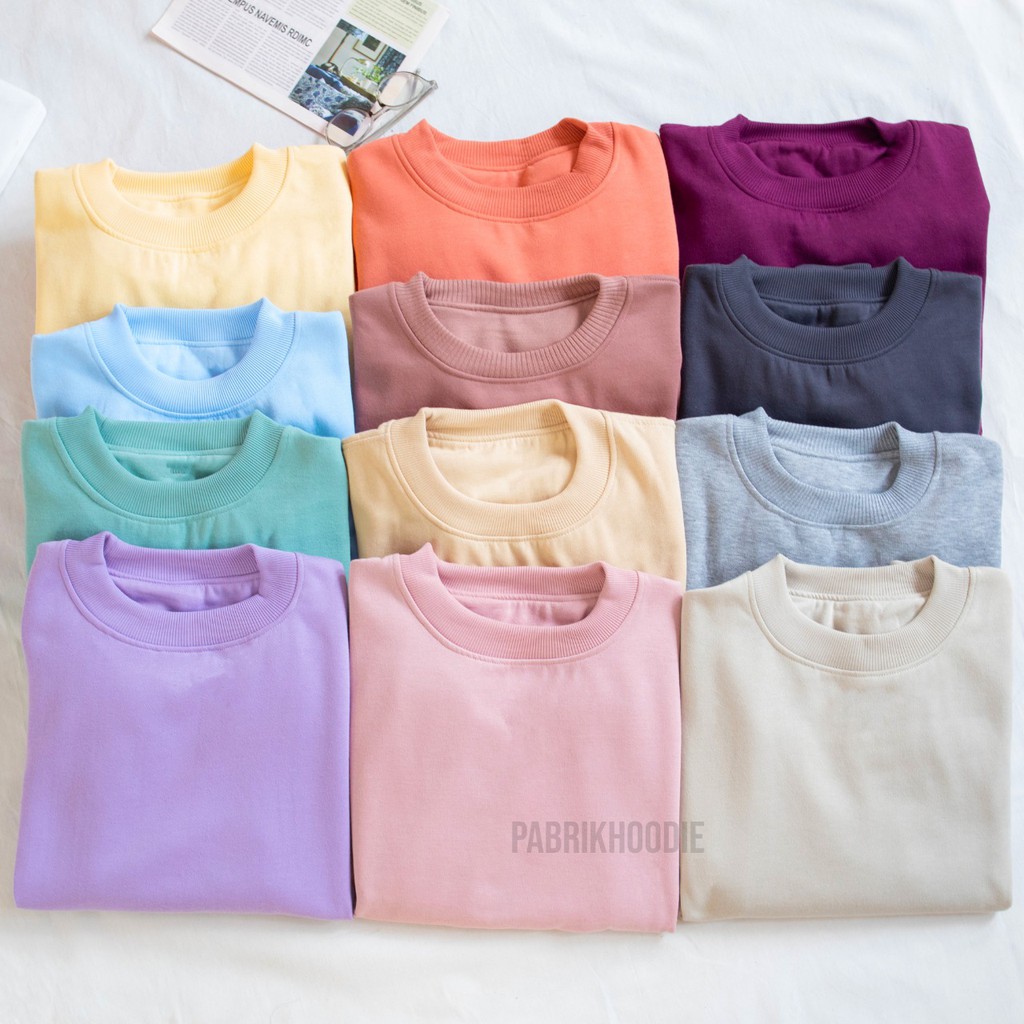 PABRIKHOODIE - BASIC SWEATER POLOS M - XXL {PRIA &amp; WANITA}