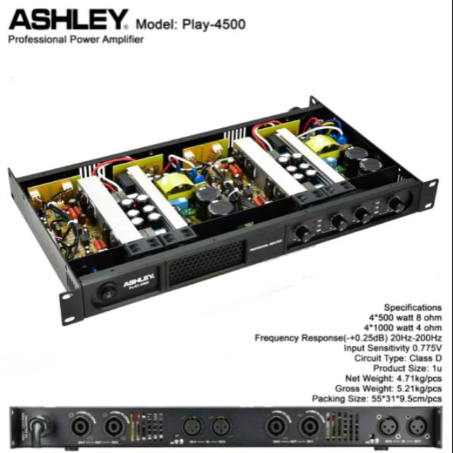 power amplifier ashley play 4500