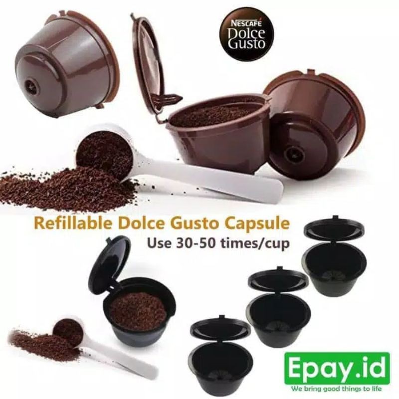 Nescafe Dolce Gusto Refillable Capsule isi ulang