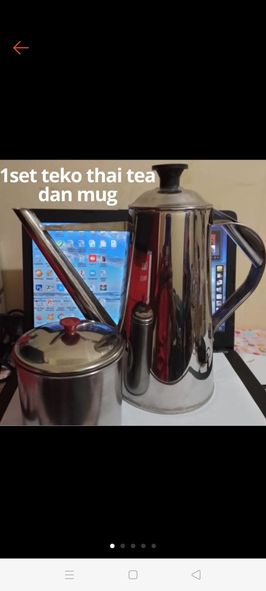 Teko Thai Tea/teko Stainless Anti Karar Teko Dan Mug