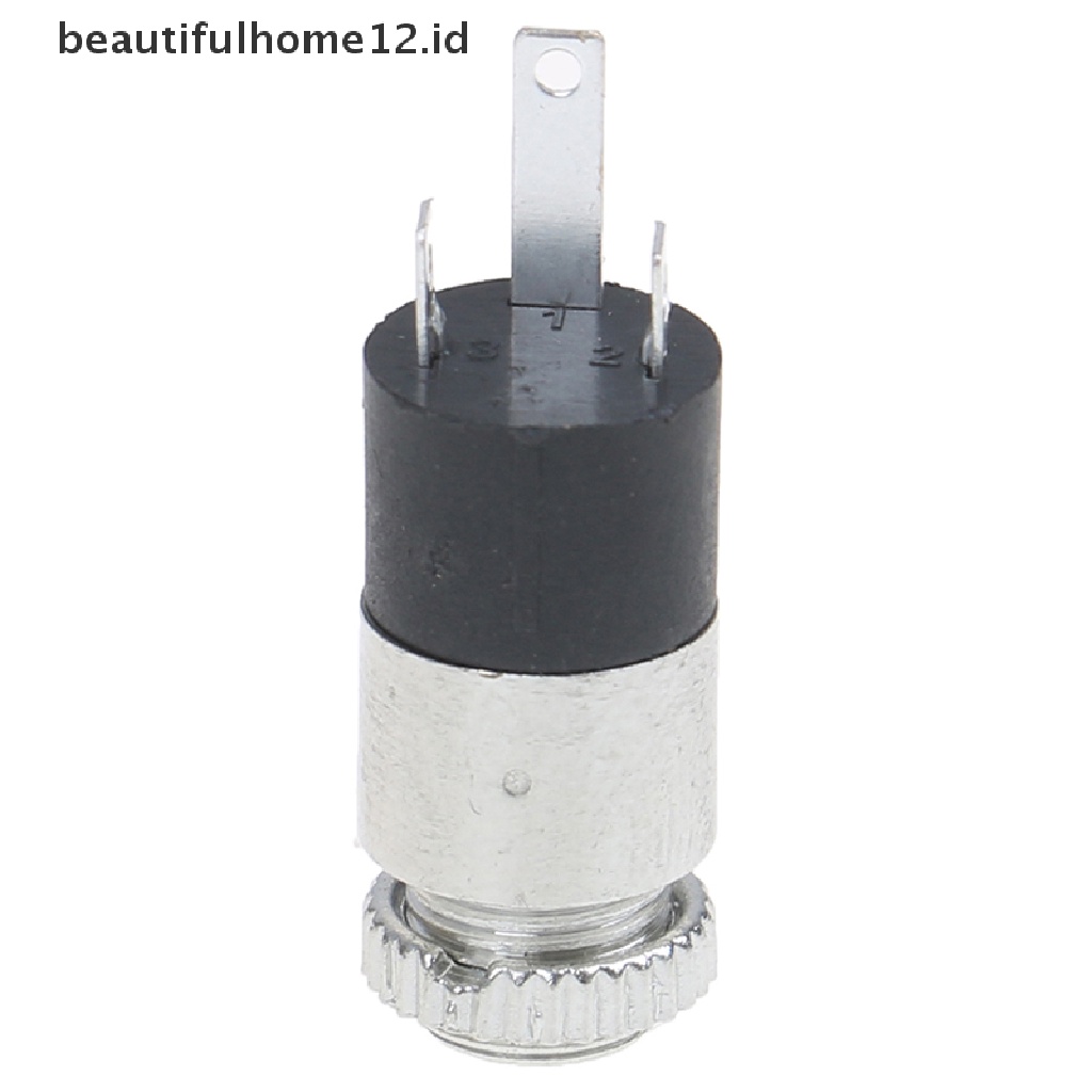 【beautifulhome12.id】 5Pcs Silver PJ392 3.5mm Stereo Female Audio Headphone Connector Jack Socket Plug .