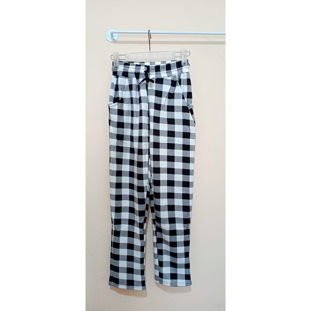 TARTAN BOXY PANTS