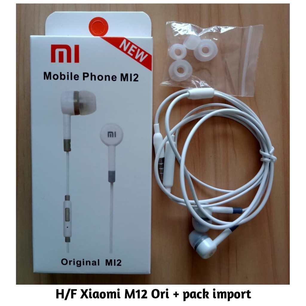 [RO ACC] HEADSET XIAOMI M12 JACK3.5MM STEREO UNIVERSAL ALL TIPE HP