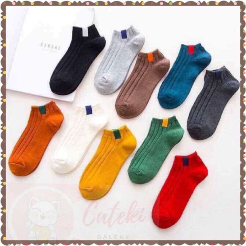 [CTK] Kaos Kaki Fashion Ankle Pendek Semata Kaki Ankle Socks Pendek Motif Garis LINE NEW