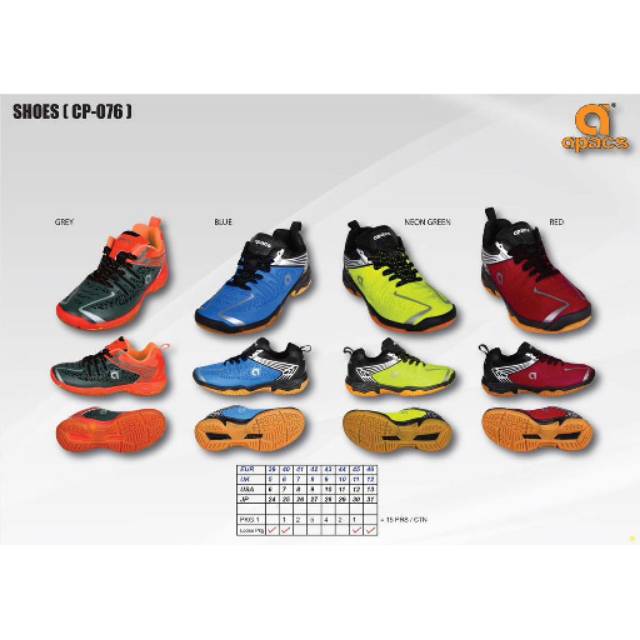 Sepatu Badminton Apacs Apacs Cp 076 Ori Shopee Indonesia