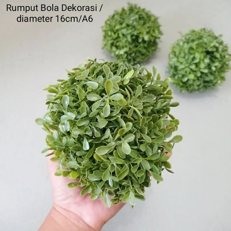 Rumput Bola Dekorasi Diameter 16cm