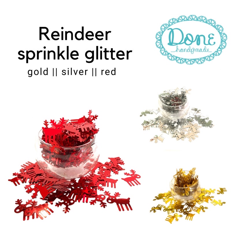 glitter nail art glitter slime glitter christmas reindeer elk santa rusa natal