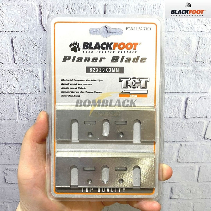 BLACKFOOT Mata Pisau Mesin Serut TCT 7mm Planer Blade Ketam Sugu Pasah