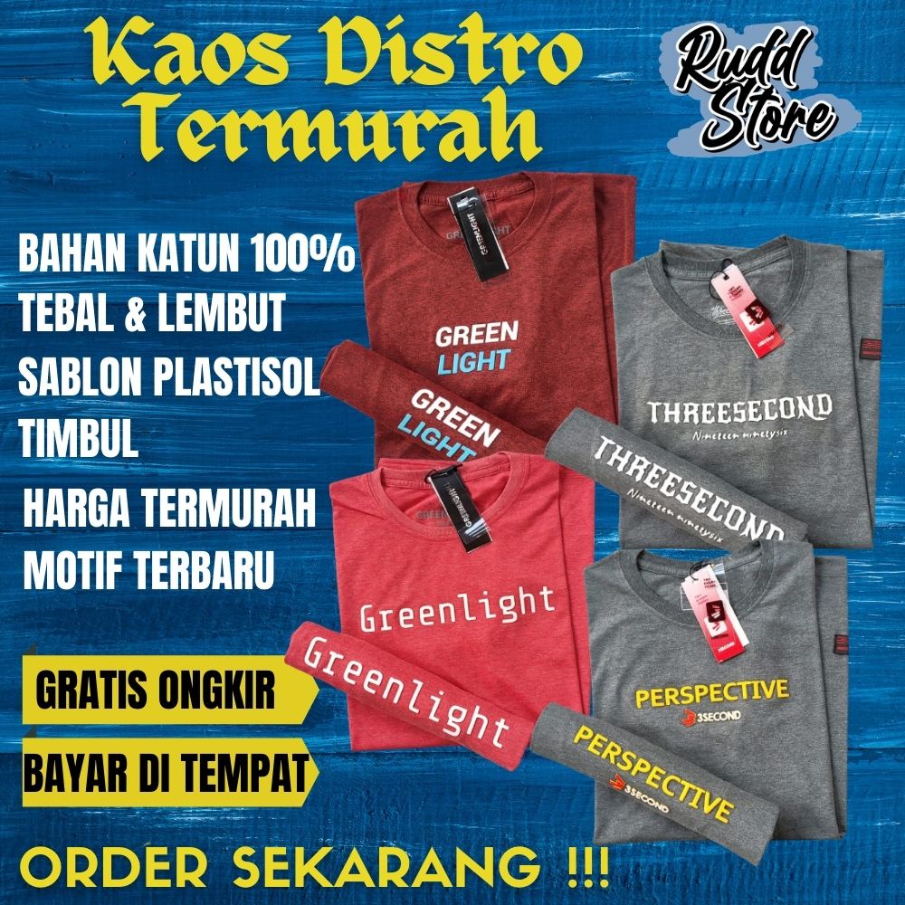 Jual KAOS BAJU 3SECOND THREESECOND THREE SECOND 3SCO PRIA ORIGINAL