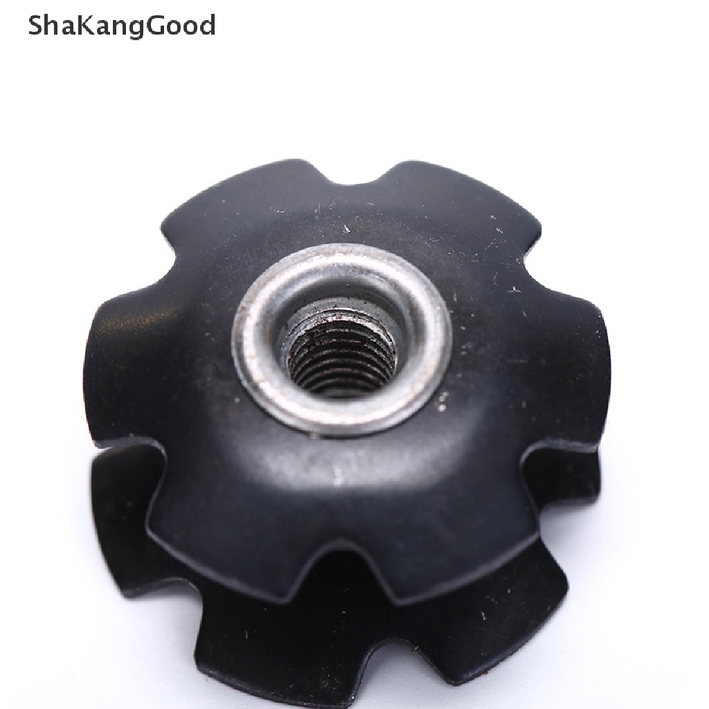 Skid 1pc Headset Sepeda Steer Tube Aluminum Star Nut 1 / 8 &quot;28.6Mm