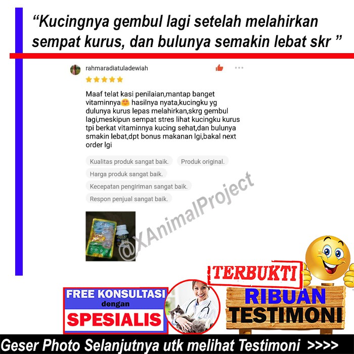 [AD02] VITAMIN KUCING NAFSU MAKAN KURUS OBAT GEMUK KUCING PENGGEMUK SEHAT VITAMIN ANTIBODY - MAXCAT