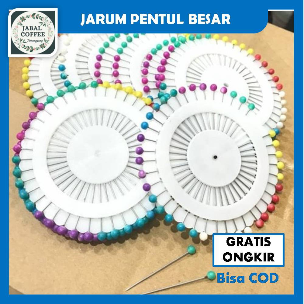 Jarum Pentul Hijab / Jarum Pentul Anti Karat 40 Pc / Jarum Pentul Bulat Warna Warni / Jarum PentulJ6