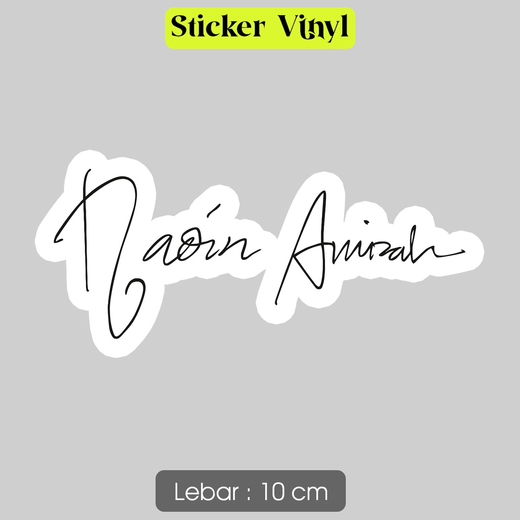 

Stiker Nadin Amizah Sticker Vinyl Indie Satuan Bahan Anti Air