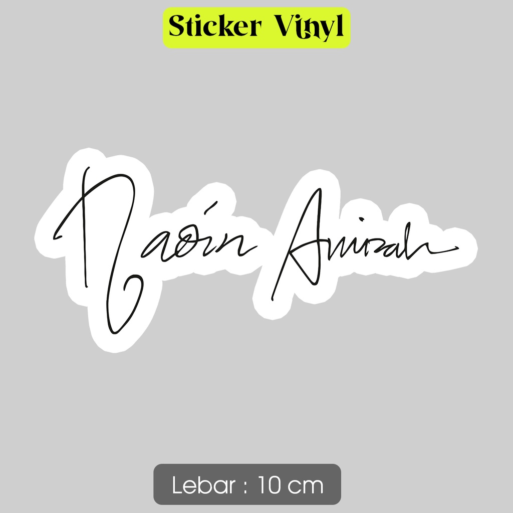 Stiker Nadin Amizah Sticker Vinyl Indie Satuan Bahan Anti Air