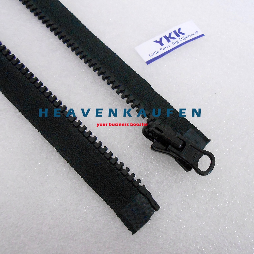 Resleting Zipper Jaket YKK Vislon Bolak Balik 65 cm / 26 inch Hitam Open End Buka Lepas