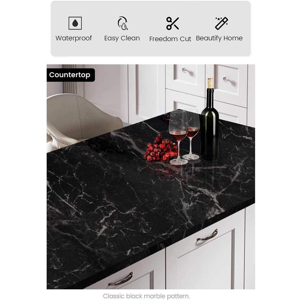 (100% BARANG ORI) DICOR Sticker Wallpaper Meja Dinding Dapur Anti Minyak - WGFYT4B