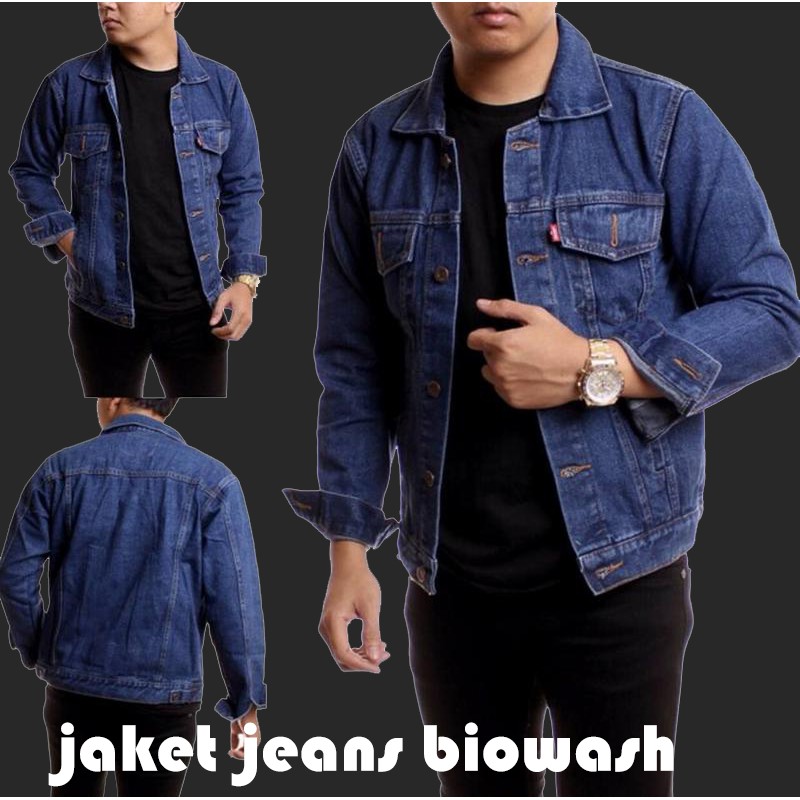  JAKET PRIA Trend Line BLACKTIPE Laki Laki Cowok Abu Hitam 