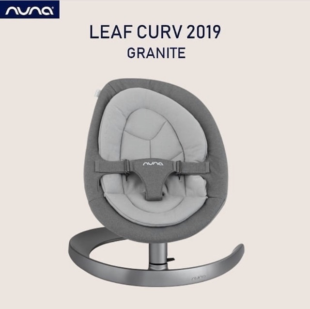 Nuna Leaf Curv 2019 LUXX Granite Dusk Baby Bouncer and Swing with New Padding Ayunan Anak Bayi Empuk